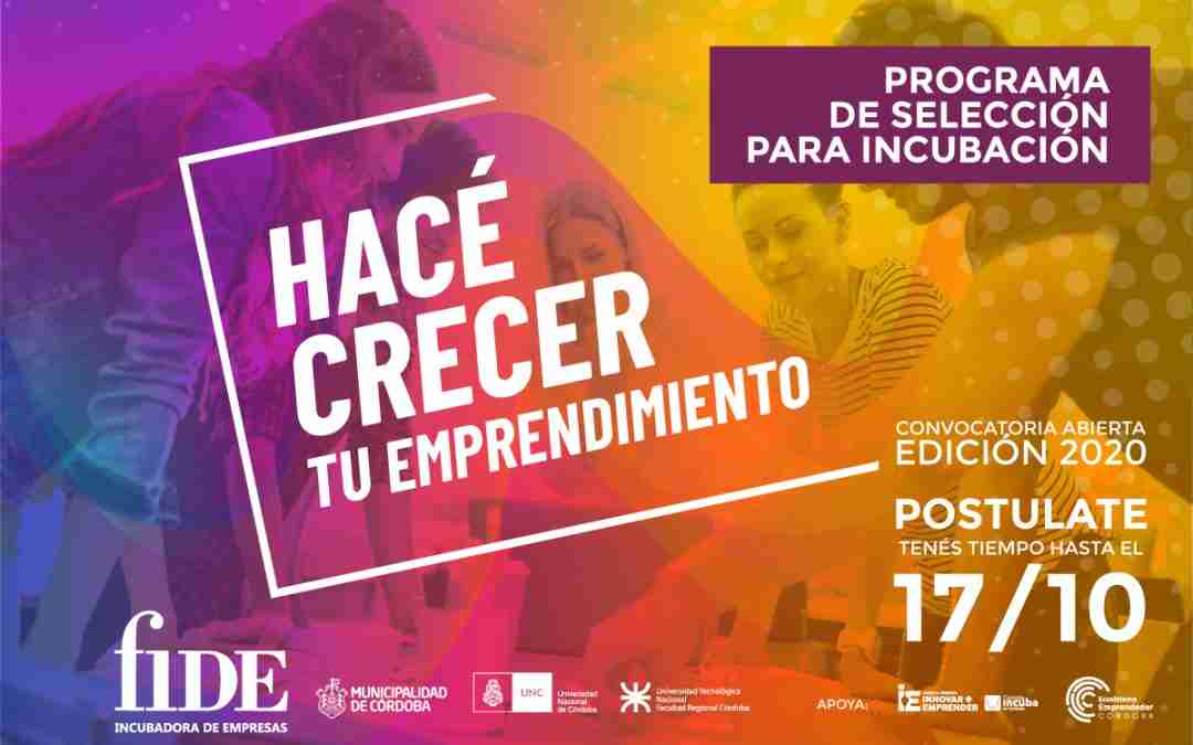 Abrimos nueva convocatoria para el programa de incubación de FIDE