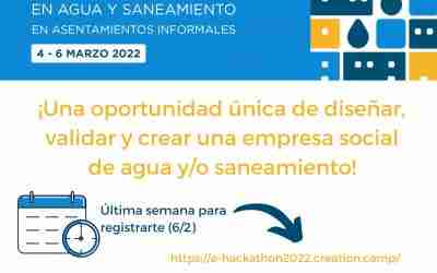 E-Hackathon en Agua y Saneamiento