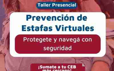 Menos Brecha, Más Comunidad: Se suman nuevas fechas al taller de Prevención de Estafas Virtuales